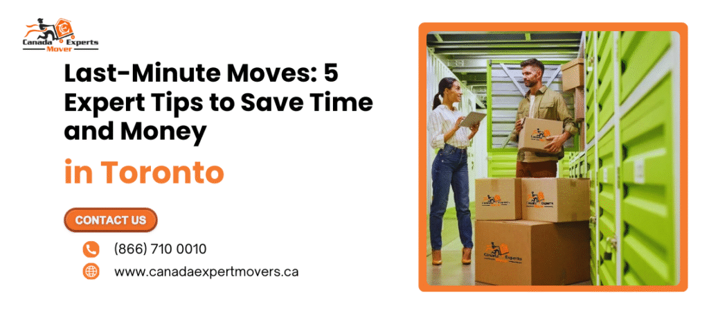 Last Minute Movers Toronto: 5 Expert Tips to Save Time and Money