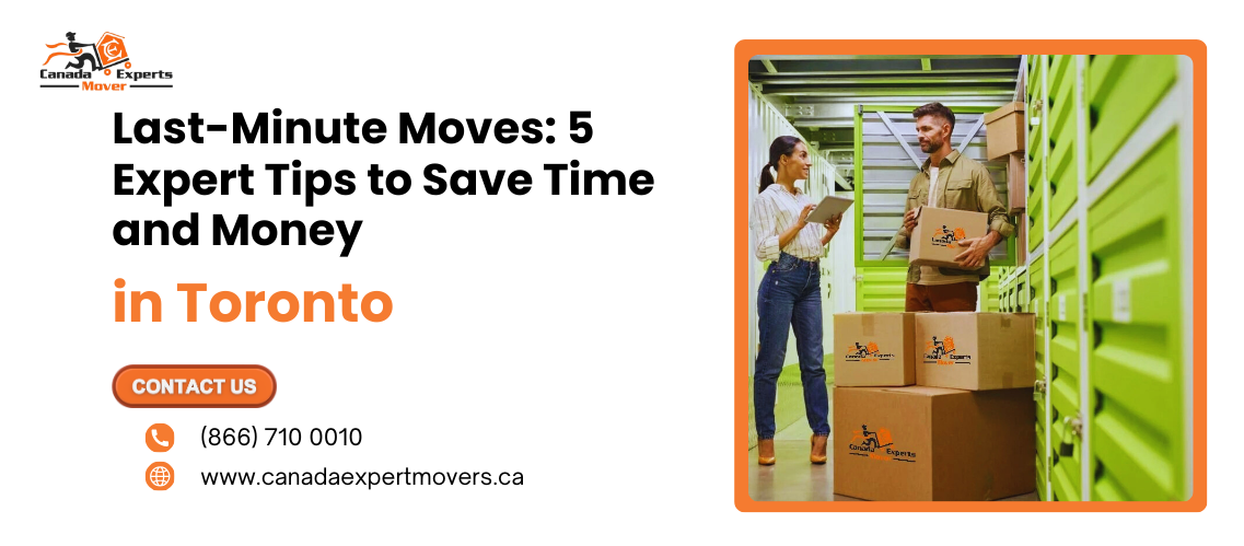 Last Minute Movers Toronto: 5 Expert Tips to Save Time and Money