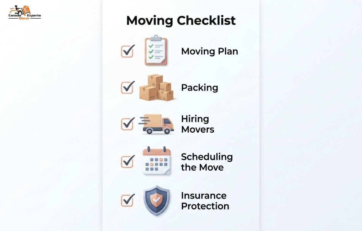 Step-by-step checklist for planning a smooth move from Mississauga to Toronto