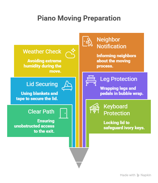 how to prepare a piano for moving