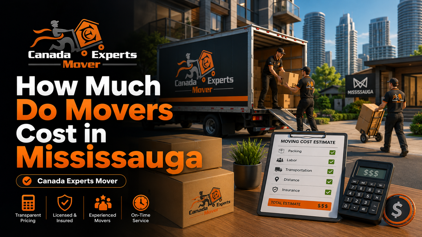 how much do movers cost in Mississauga